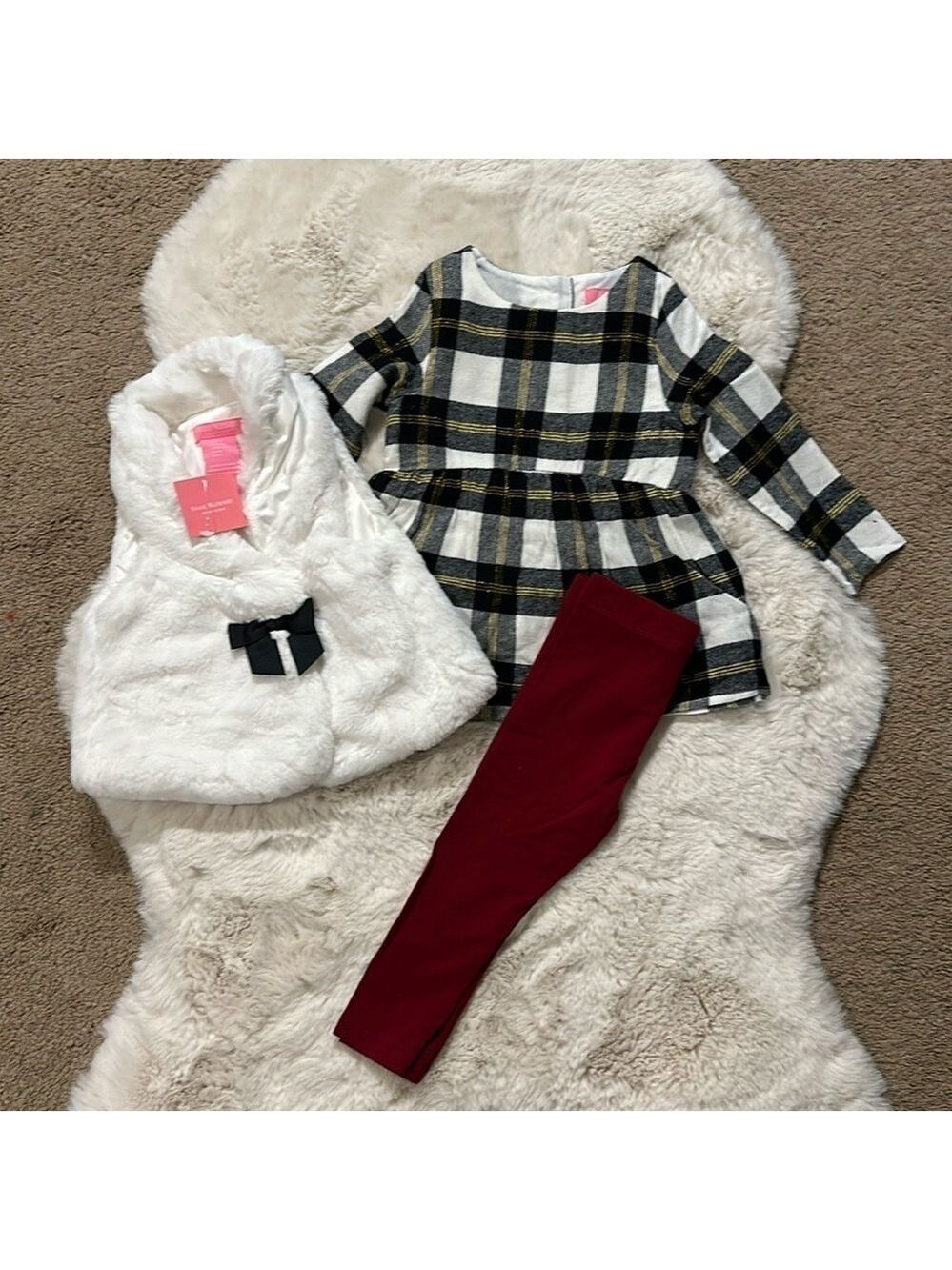 Baby Girl Christmas 3-piece Set 12 months